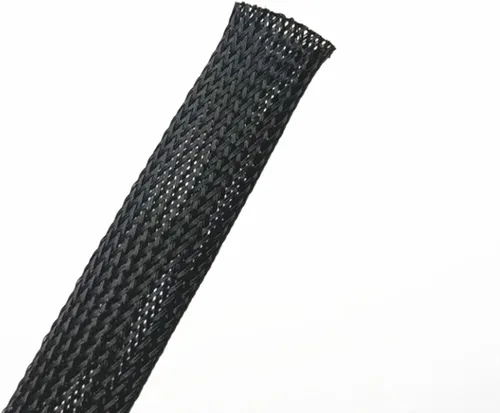 Vista 10 de Funda trenzada expandible de PET de 25 pies y 1.25 pulgadas, color negro, organizador de cables para envolver y proteger cables