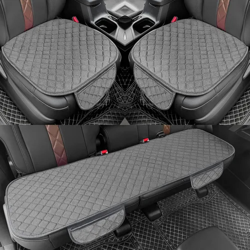 Vista 7 de surpassme Fundas de Asiento de Coche Cómodas Fundas de Asiento Delantero Universales para Accesorios de Automóvil, Fundas Interiores Acolchadas