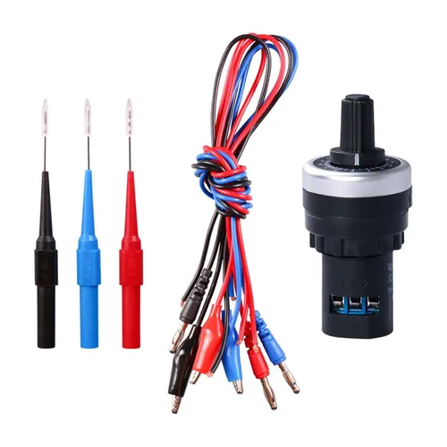 Vista 2 de MagiDeal Probador de circuito de automóvil automático, sensor de resistencia, simulador de herramienta, generador analógico, material premium