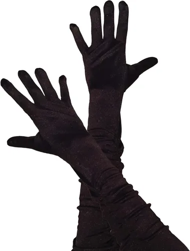 Vista 3 de Guantes de satén para ópera, de niño. De Forum, talla única , Negro