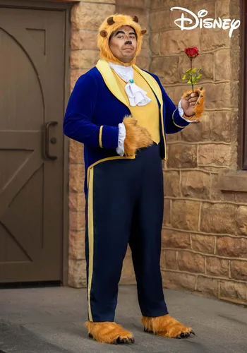 Vista 2 de Beauty and the Beast - Disfraz de bestia de talla grande para hombre