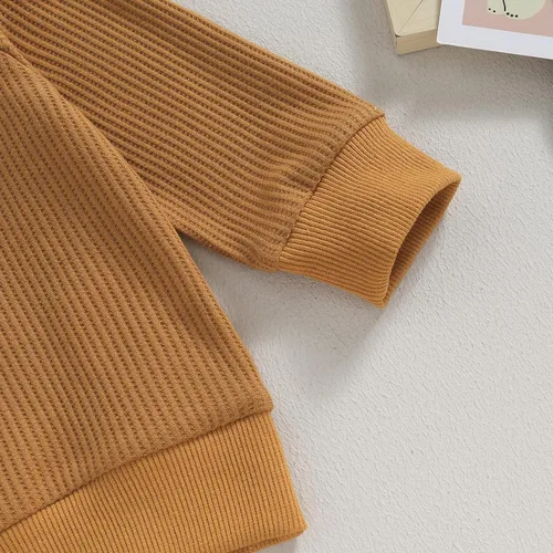 Vista 7 de Molioaky Ropa occidental para bebé recién nacido, sudadera con estampado de vaca, sudadera y pantalones deportivos, conjunto de ropa para otoño e