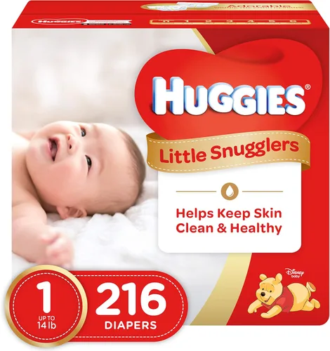 Vista 34 de Huggies Little Snugglers - Pañal para bebé, talla 1, 8 a 14 libras, 34717, 20