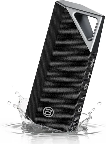 Vista 9 de Altavoz Bluetooth inalámbrico portátil, altavoz portátil IPX7 impermeable Negro dorado