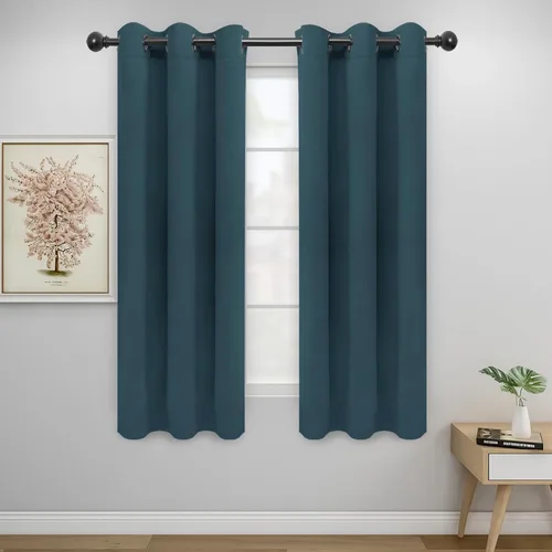 Vista 89 de Easy-Going - Cortinas opacas para dormitorio, aislamiento térmico sólido con ojales, cortinas de ventana para reducción de ruido, cortinas