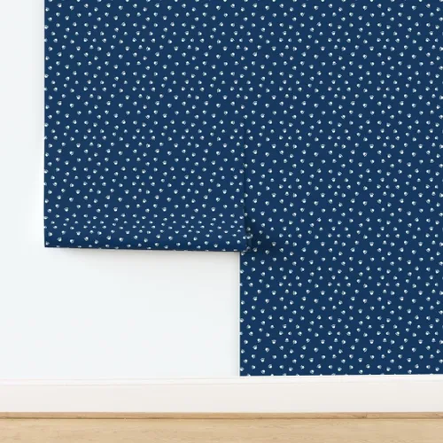 Vista 4 de Papel tapiz autoadhesivo para despegar y pegar, papel tapiz extraíble de color azul marino para mascotas, perros, gatos y patas, mascotas Spoonflower