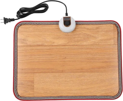 Vista 10 de Livtribe - Alfombra de calefacción eléctrica AC 110V para pies, almohadilla de calefacción de cristal de carbono, calentadores de pies eléctricos