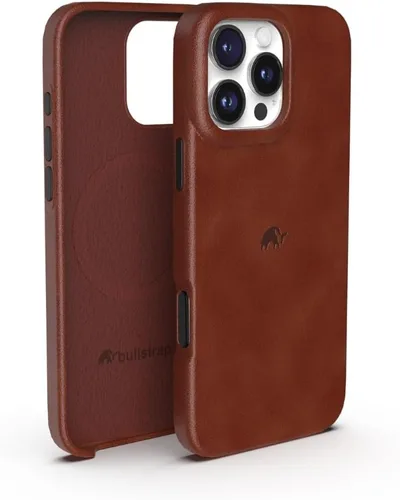 Vista 12 de Bullstrap Funda de cuero hecha a mano de alta calidad para iPhone 13 Ajuste impecable sin volumen y compatible con MagSafe Funda de cuero
