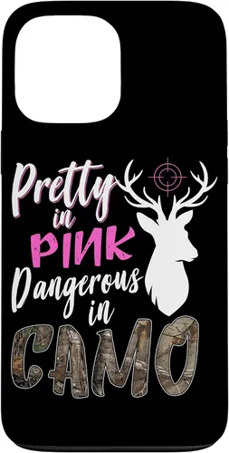 Vista 24 de Funny Pink Camo Hunting Graphic Women Deer Buck Hunters Case for iPhone 17