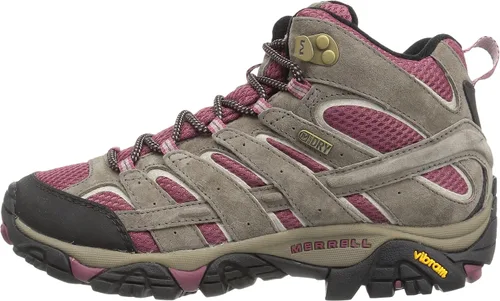 Vista 33 de Merrell - Botas de senderismo impermeables Moab 2 Mid para mujer