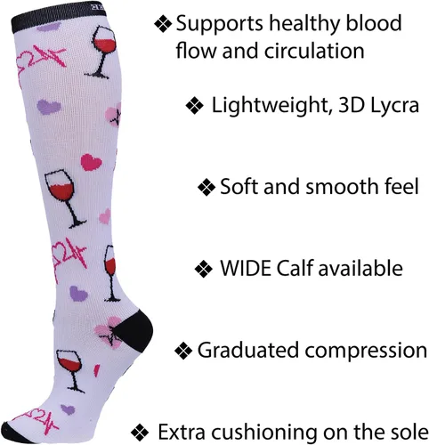Vista 7 de Cherokee Printsupport - Calcetines de apoyo para mujer (12 mmHg)