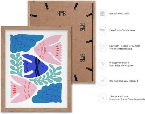 Vista 2 de Poster Master Fish Poster - Retro Aquatic Print - Marine Life Art - Groovy Fish Design - Abstract Artwork - Chic Boho Decor - Sea Design - Ocean or