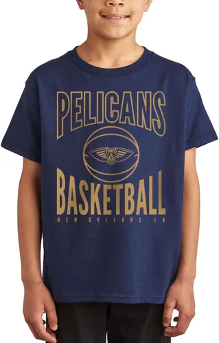 Vista 31 de Junk Food NBA Team Basketball - Camiseta de manga corta para niños y niñas con licencia