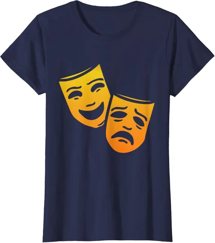 Vista 29 de Comedia y tragedia griega teatro máscaras camiseta