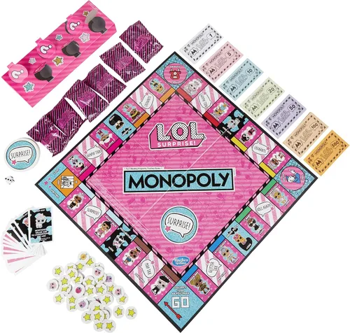 Vista 2 de Monopoly Juego: L.O.L. Surprise! Edition Juego de mesa para niños a partir de 8 años