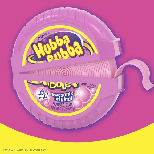 Vista 5 de Hubba Bubba, Chicle original, 2 onzas (paquete de 12)