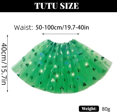 Vista 39 de Faldas de tutú LED para mujer, falda de tul con capas para baile de ballet, faldas iluminadas para disfraz de fiesta