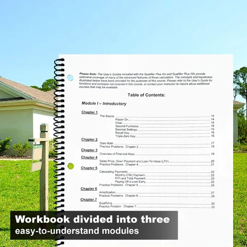 Vista 4 de Calculated Industries 2128 Qualifier Plus Training Program Workbook for Qualifier Plus IIIx y IIIfx Real Estate Finance Calculators 3 módulos