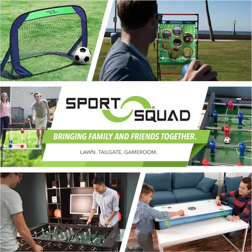 Vista 6 de Sport Squad HX40 40 inch Table Top Air Hockey Table for Kids and Adults - Electric Motor Fan - Includes 2 Pushers and 2 Air Hockey Pucks - Great for
