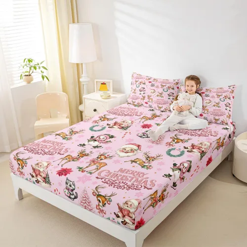 Vista 36 de Erosebridal Divertida sábana bajera ajustable de Halloween para niños, lindo juego de ropa de cama de calabaza fantasma, decoración de Halloween