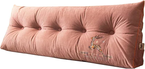 Vista 12 de YSUEFIJO Almohada triangular de lectura para reposo en cama, cojín grande para cabecero, respaldo, almohada de cuña, cojín de apoyo