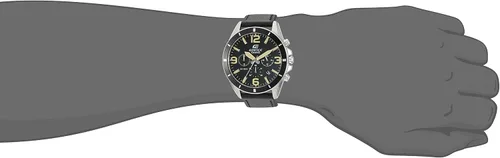 Vista 2 de Casio - Reloj de cuarzo para hombre acero inoxidable y cuero color negro Modelo EFR-553L-1BVCF