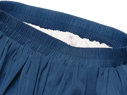 Vista 8 de Vestido midi de cintura elástica vintage para mujer