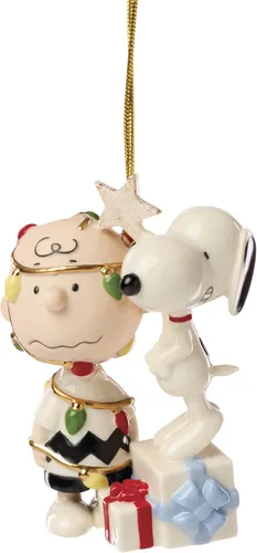 Vista 13 de Lenox 897746 Figura Iluminada de Navidad de Peanuts, Decoraciones de Navidad, Decoración