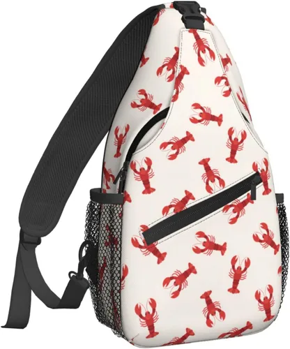 Vista 17 de Famame Mochila bandolera para el pecho, bolsa de hombro, gimnasio, ciclismo, viajes, senderismo, mochila para hombres y mujeres.., MultiColor1