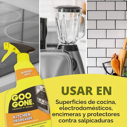 Vista 3 de Goo Gone Desengrasante - Elimina la grasa de cocina, suciedad y restos de comida incrustada - 14 Fl. Oz. - 2047