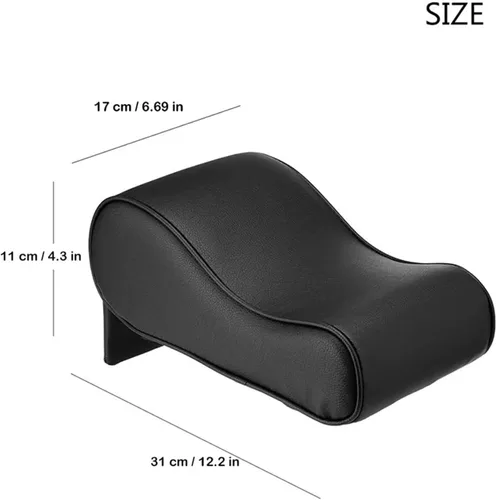 Vista 2 de SSIMOO Cojín de espuma viscoelástica para reposabrazos de auto con funda para reposabrazos de consola central con bolsa de almacenamiento