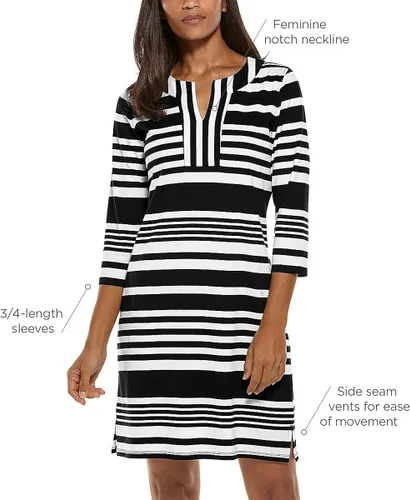 Vista 4 de Coolibar Vestido tipo túnica Oceanside UPF 50+ para mujer, protección solar