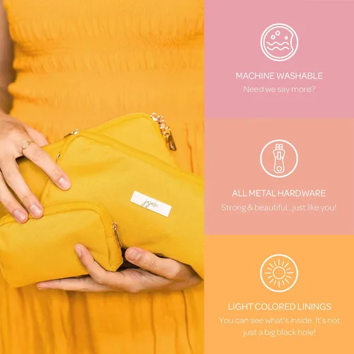Vista 4 de JuJuBe Be Set - Juego de bolsas de organización, bonito juego de neceser de viaje para mujer, elegante bolso de mano o bolso de mano