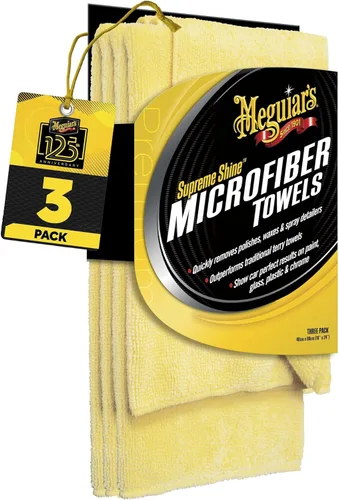 Vista 10 de Meguiar's Supreme Shine - Toallas de microfibra para autos, juego de toallas de microfibra absorbentes y ultra afelpadas para eliminar eficazmente