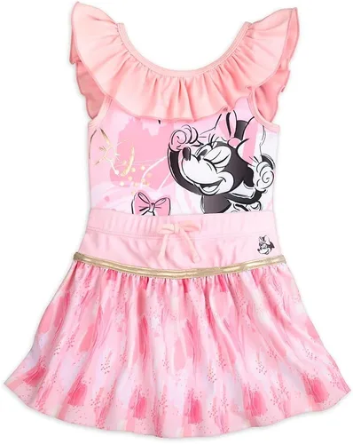 Vista 3 de Disney Minnie Mouse Deluxe - Traje de baño de tres piezas para niñas