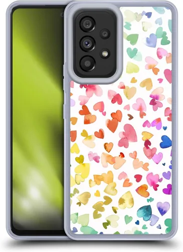 Vista 13 de Head Case Designs Officially Licensed Ninola Brushstrokes Multi Colorful Gel Case [Military Grade Protection] Compatible with Samsung Galaxy A53 5G