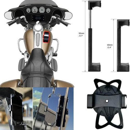 Vista 3 de LycoGear Soporte magnético resistente de aluminio para teléfono inteligente con correa de seguridad para teléfonos inteligentes. * Lo mejor