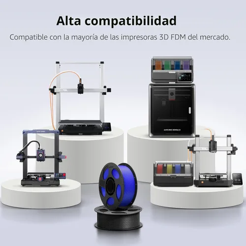 Vista 8 de ANYCUBIC Filamento PLA Plus (PLA+), paquete de filamento para impresora 3D de 0.07 in, alta dureza, precisión dimensional +/- 0.001 in, impresión 22