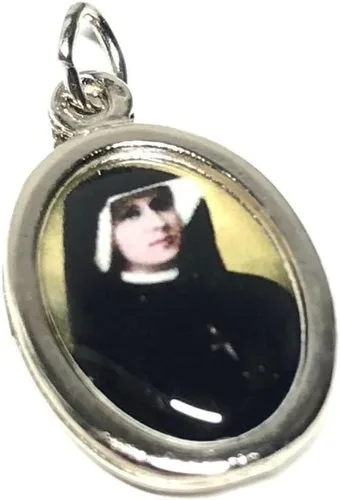 Vista 3 de Catholically Medalla Relicario - Reliquia de segunda clase de Santa Faustina Kowalska