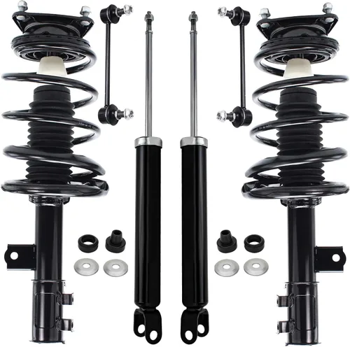 Vista 39 de Detroit Axle - Kit de puntales delanteros de 6 piezas para Ford Escape 2014-2019, 2 puntales y muelles helicoidales, 2 enlaces de barra