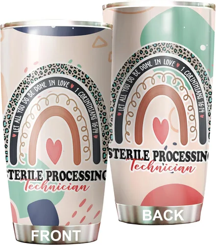 Vista 19 de Vaso estéril para técnico de procesamiento de acero inoxidable de 20 onzas, divertidos regalos tecnológicos estériles a granel para cumpleaños