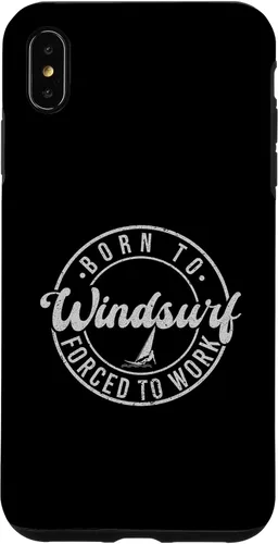 Vista 7 de iPhone 14 Born To Windsurf Forced To Work Surfing Case