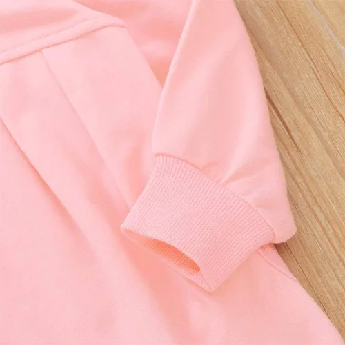 Vista 3 de Ritatte Conjunto de 2 piezas de ropa de invierno para niñas pequeñas, manga larga, pantalones largos, de algodón suave, para otoño