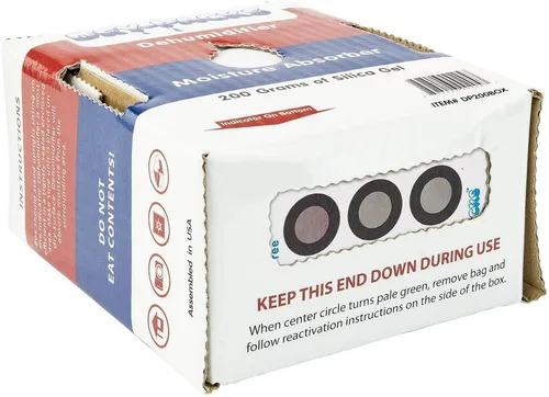 Vista 2 de Dry-Packs Caja deshumidificadora de gel de sílice de 7.05 oz - DP200BOX