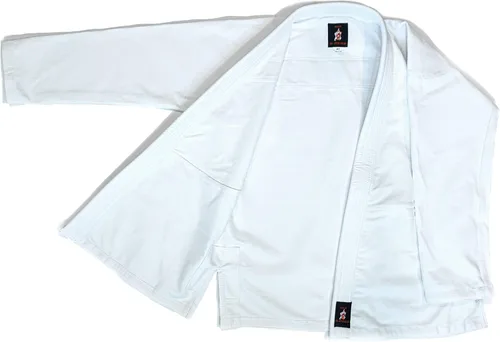 Vista 3 de Su Jiu Jitsu Gear - Uniforme Premium de Jiu Jitsu Brasileño 350450 con cinturón, Blanco