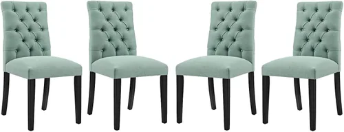 Vista 10 de Modway Juego de 2 sillas de comedor, 2 unidades, color azul