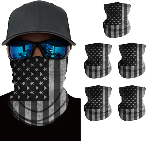 Vista 8 de Máscara facial para hombres y mujeres, protección solar UPF 30+, transpirable, bandana para motocicleta, senderismo, pesca