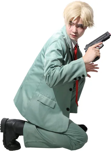 Vista 3 de C-ZOFEK Loid Forger Cosplay Costumes Shirt Jacket Pant Uniform Suit Halloween Party Outfits
