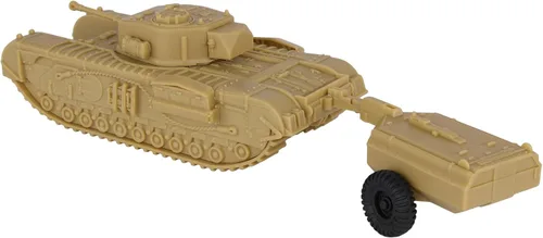 Vista 6 de BMC CTS WW2 British Churchill Tanque de cocodrilo - Tan 1:38 plástico Reino Unido Ejército Vehículo Bronceado