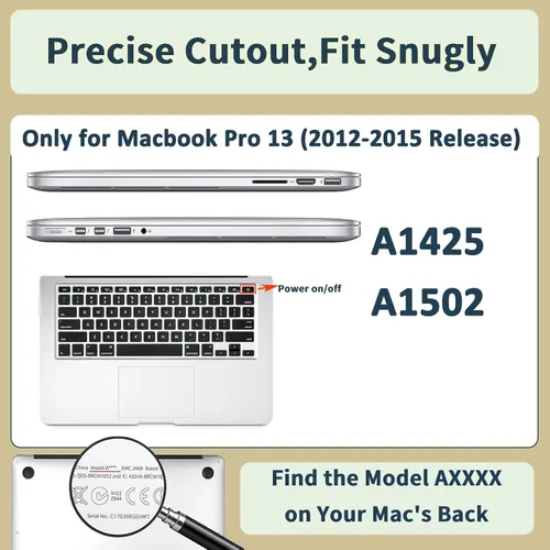 Vista 87 de Funda compatible con MacBook Air de 15" M5 M4 M3 M2 2023-2026 Negro (Black Lace)